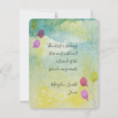 Baby shower par la poste Ballons Invitation (Dos)