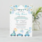 Baby shower Parade Uitnodiging (Staand voorkant)