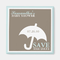 Baby shower parapluie Magnet Réservez la date