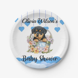 Baby shower Party Borden, Puppy Thema Borden Papieren Bordje