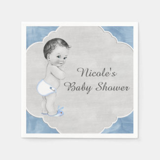 Baby shower Pastel Blue Little Boy Servet