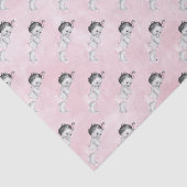 baby shower Pastel Roze Klein meisje Tissuepapier (Detail)