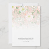 Baby Shower Peach Floral Botanical Photo (Achterkant)