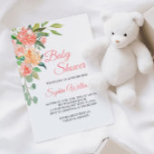 Baby shower Peaches_And_Cream Invitation fille