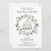 Baby shower per e-mail | Twins Kaart (Voorkant / Achterkant)