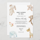 Baby shower per mailuitnodiging kaart (Voorkant / Achterkant)