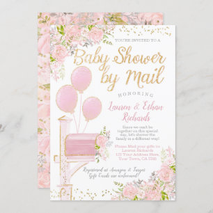 baby shower per post kaart