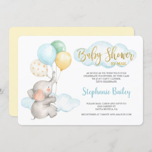 Baby shower per post-olifant kaart