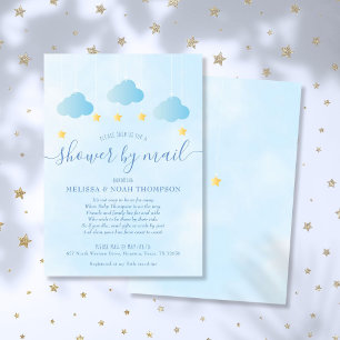 Baby Shower per Post op Lange Afstand Jongen Blauw Kaart