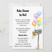 Baby shower per post Uitnodiging (Voorkant)