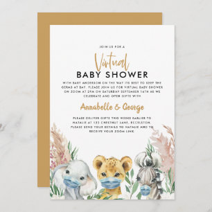 Baby shower per postdierlijk kovid masker