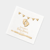 Baby shower personnalisé avec empreintes (Gauche)