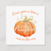Baby shower petit citrouille réserver carte cadeau (Devant)