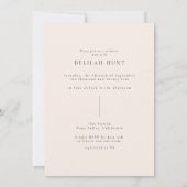 Baby shower photo Boho Arch moderne Invitation (Dos)