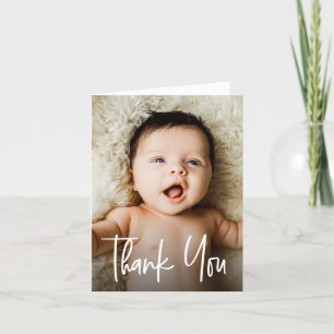 Baby shower photo Handlettering modèle minimal