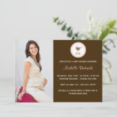 Baby shower photo Invitation (Debout devant)