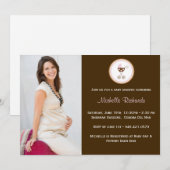 Baby shower photo Invitation (Devant / Derrière)