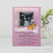 Baby shower photo Invitation (Debout devant)