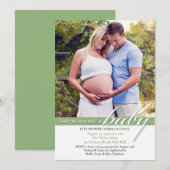 Baby shower Photo Invitation Appartement (Devant / Derrière)