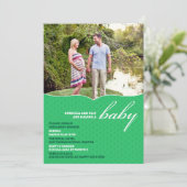 Baby shower Photo Invitation Appartement (Debout devant)