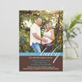 Baby shower Photo Invitation Appartement (Debout devant)