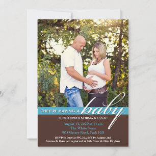 Baby shower Photo Invitation Appartement