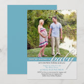 Baby shower Photo Invitation Appartement (Devant / Derrière)