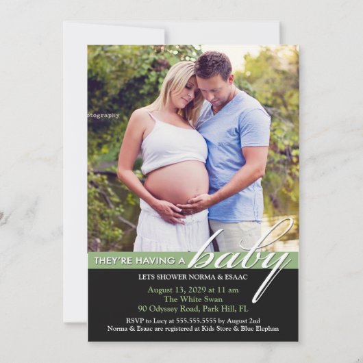 Baby shower Photo Invitation Appartement (Devant)