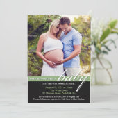 Baby shower Photo Invitation Appartement (Debout devant)