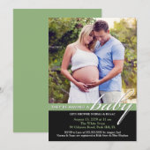 Baby shower Photo Invitation Appartement (Devant / Derrière)