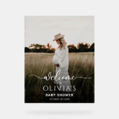 Baby shower photo Modèle Affiche de bienvenue, Mod (Recto)