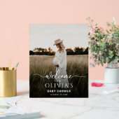 Baby shower photo Modèle Affiche de bienvenue, Mod (Mariage)