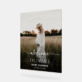 Baby shower photo Modèle Affiche de bienvenue, Mod (Angle)