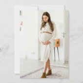 Baby shower photo moderne simple Neutre Invitation (Dos)