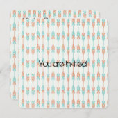 Baby shower Pijlen Kaart (Voorkant / Achterkant)