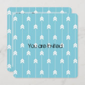 Baby shower Pijlen Kaart (Voorkant / Achterkant)