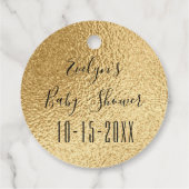 Baby shower Pinguïn Bedankjes Labels (Achterkant)