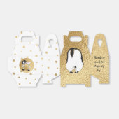 Baby shower Pinguïns Moeder en Baby Bedankdoosjes (Uitgevouwen)