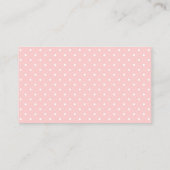 Baby shower Pink Baby Feet Carte de demande (Dos)