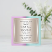 Baby shower Pink Blue Cream Kaart (Staand voorkant)