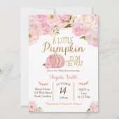 Baby shower PinkPumpkin Invitation Parties scintil (Devant)