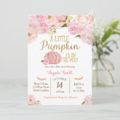Baby shower PinkPumpkin Invitation Parties scintil (Debout devant)