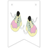 baby shower 👶 pinte vert rayures Drapeaux de soud (Premier drapeau)