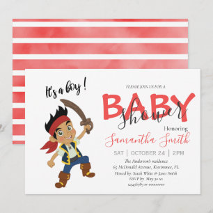 Baby shower pirate garçon Faire-part