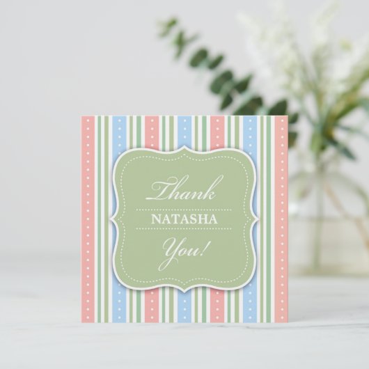 Baby shower plat Merci (Debout devant)