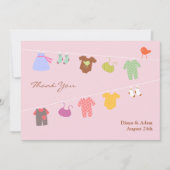 Baby shower plat Merci (Devant)