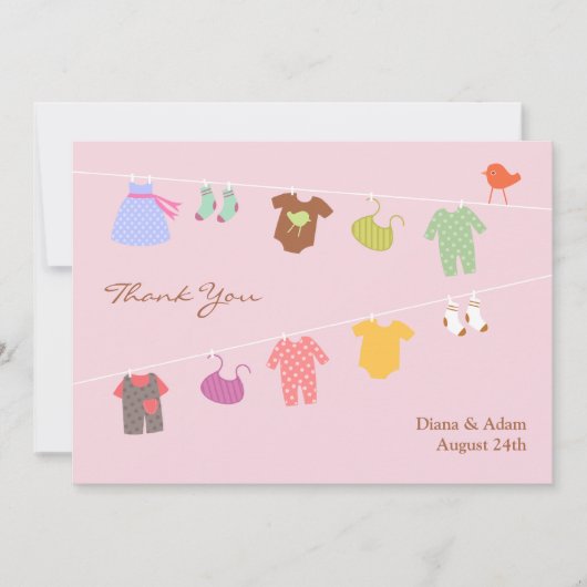 Baby shower plat Merci (Devant)