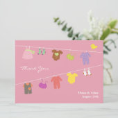 Baby shower plat Merci (Debout devant)