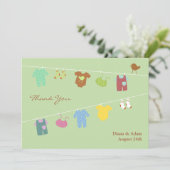 Baby shower plat Merci (Debout devant)