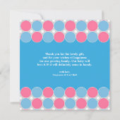 Baby shower plat Merci (Dos)